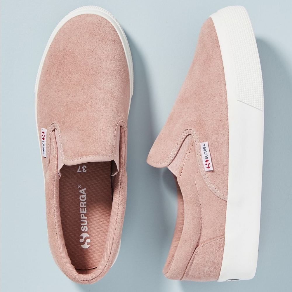 Anthropologie Superga Wedge Slip On Sneaker